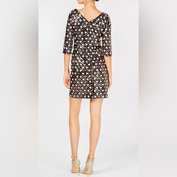 Ivanka Trump, NWT, Geometric, Sequin, Sheath Dress, Size 8 - Picture 5 of 14